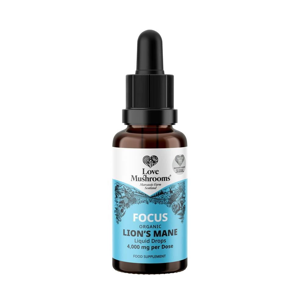 Love Mushrooms Lions Mane Liquid Drops 30ml - 4000mg