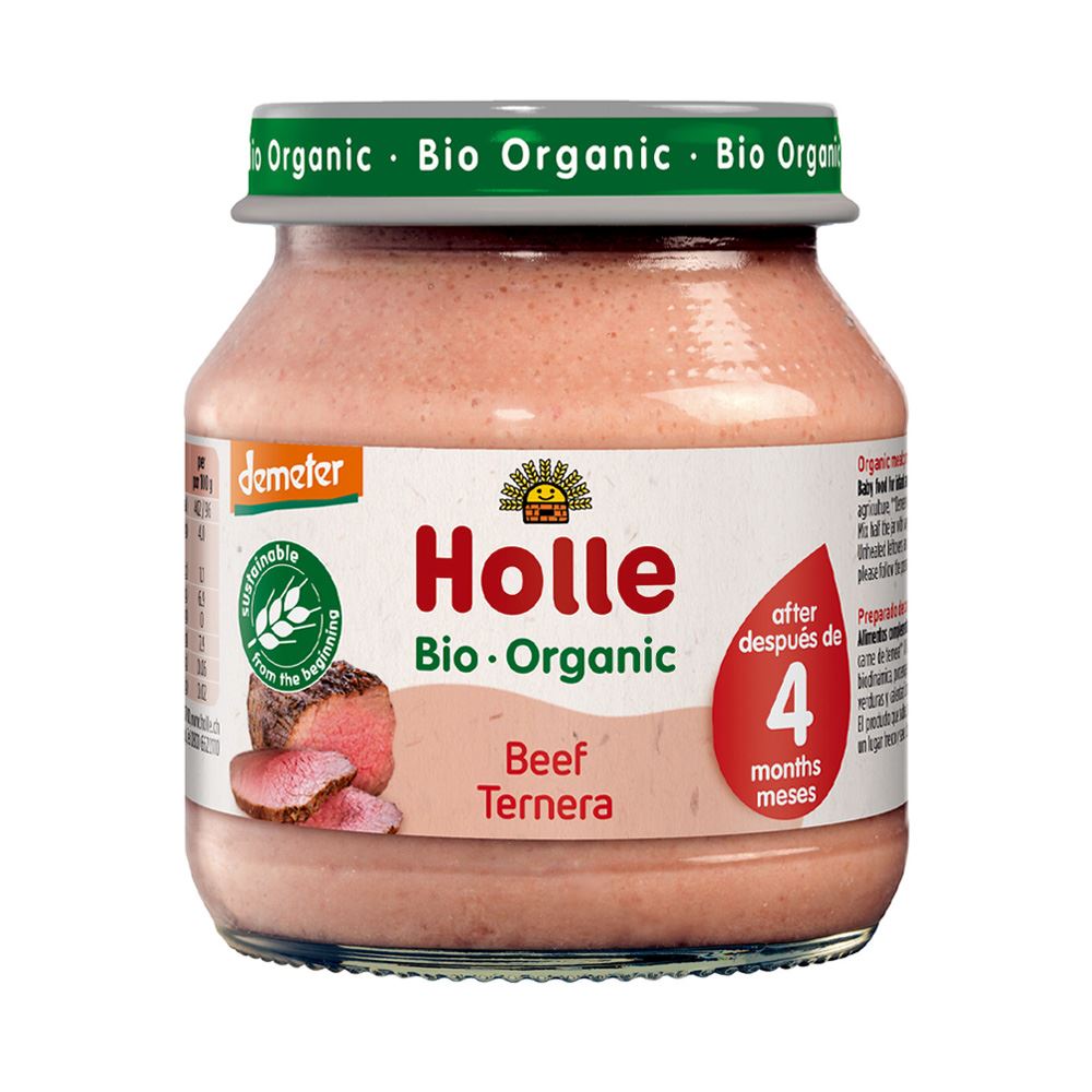 Holle Organic Beef Baby Food 125g - 6 Pack