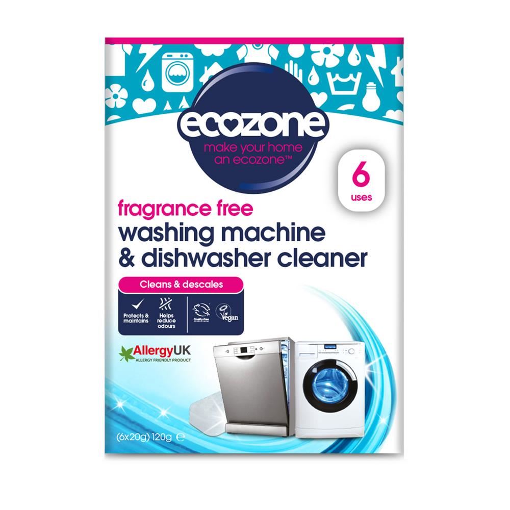Ecozone Fragrance Free Washing Machine & Dishwasher Cleaner 120g