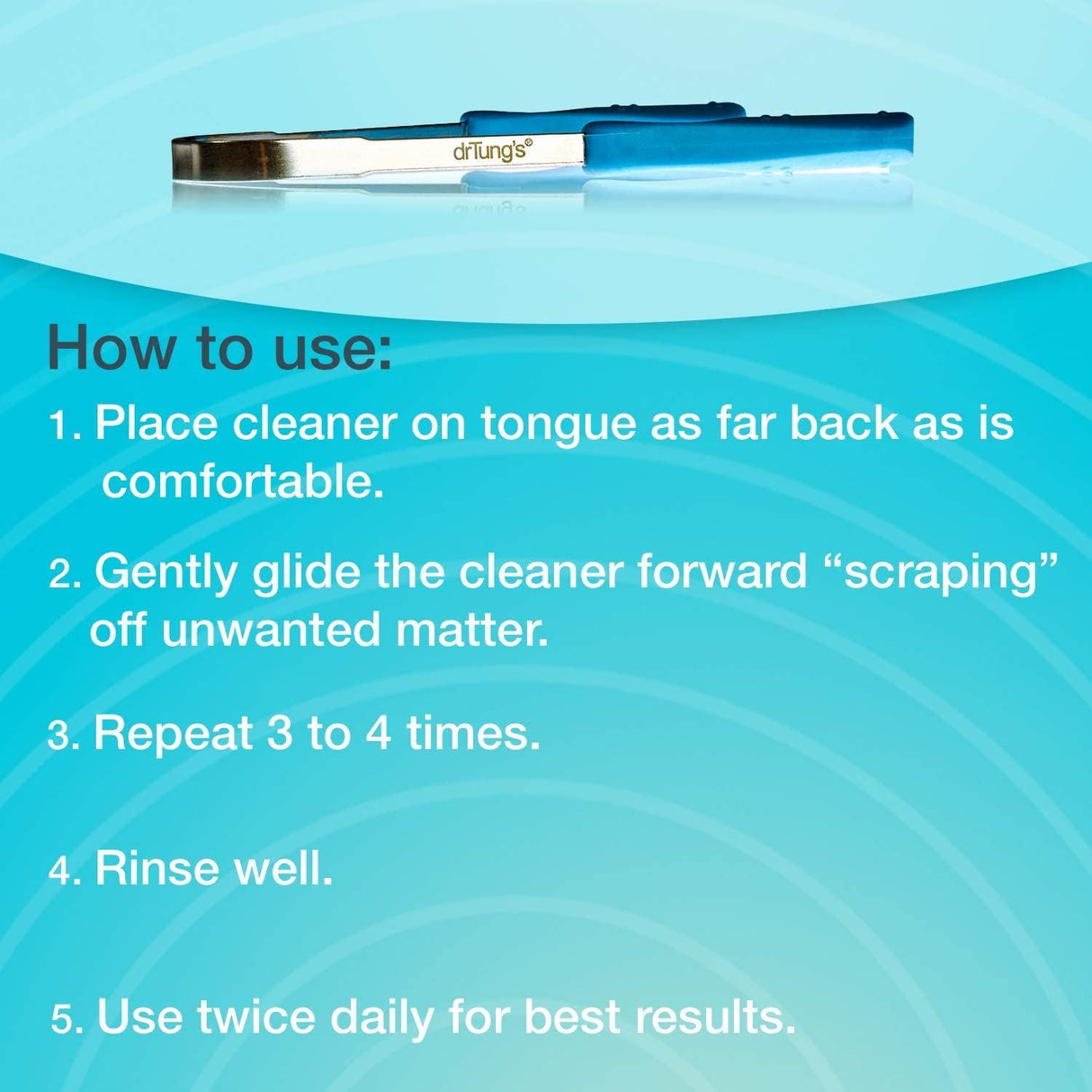 Dr Tung's Stainless Steel Tongue Cleaner