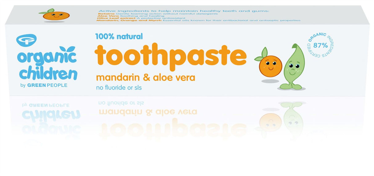 Green People Organic Children Mandarin & Aloe Vera Toothpaste 50ml