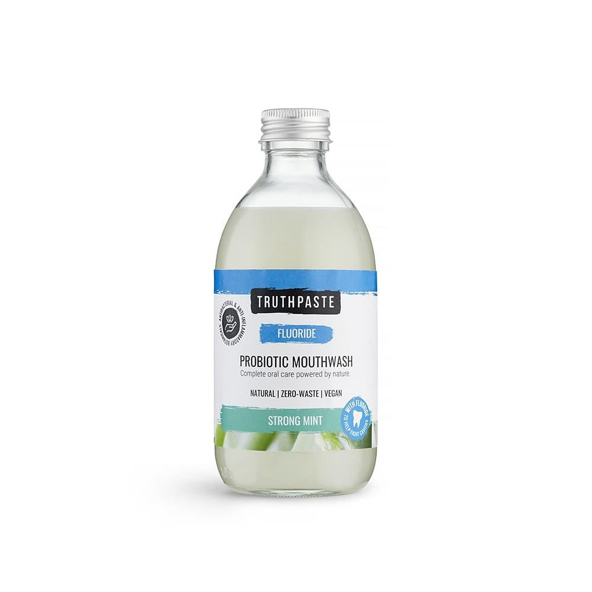 Truthpaste Probiotic Mouthwash Strong Mint With Fluoride 300ml – Health ...