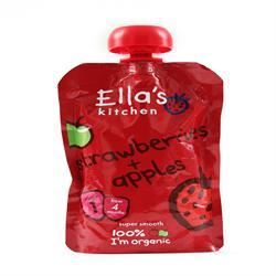 Ellas Kitchen Stage 1 Strawberries & Apples 120g - 7 Pack