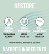 Hunter & Gather Restore Unflavoured Electrolyte Sachets 30 x 3.75g per pack