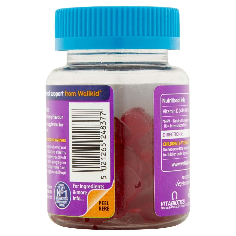 Vitabiotics WellKid Peppa Pig Vitamin D 400 IU (10µg) 3-7 Years - 30 Soft Jellies