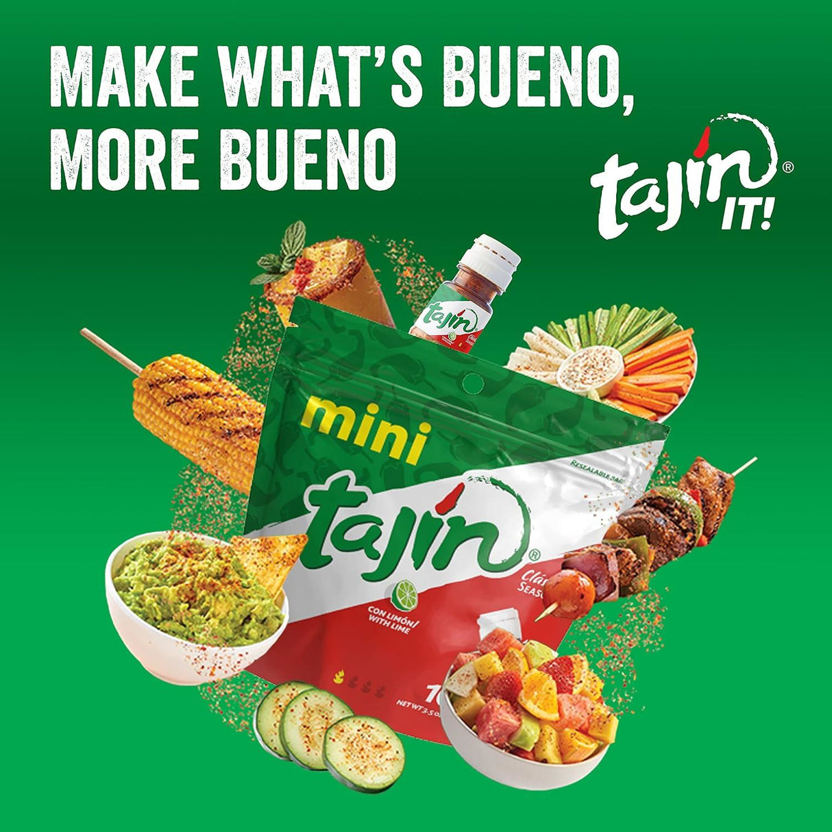 Tajin Chilli & Lime Seasoning Minis 10 x 10g