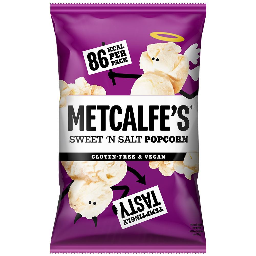 Metcalfes Metcalfe's Skinny Popcorn Sweet 'n Salt 80g - 8 Pack