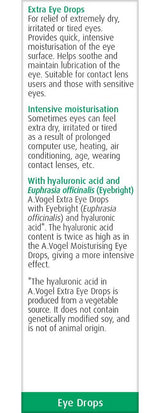 A.Vogel Eye Drops Extra 10ml For Dry Irritated Eyes