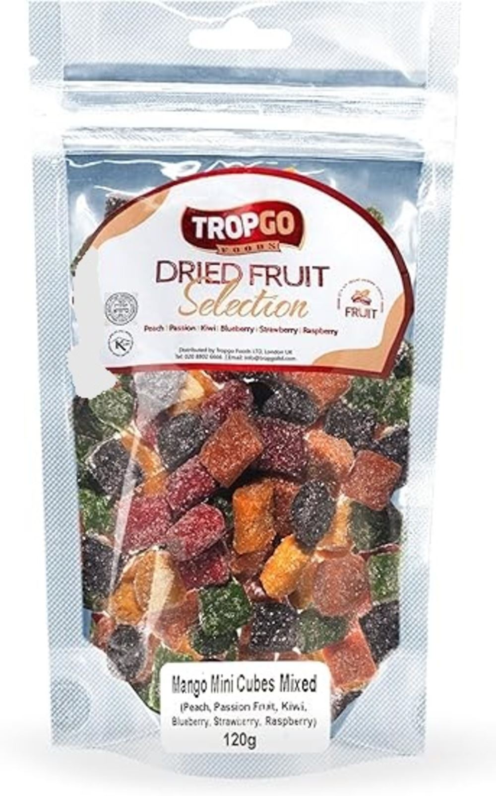 Tropgo Foods Tropgo Mango Dried Fruit Mix Mini Cubes 120g