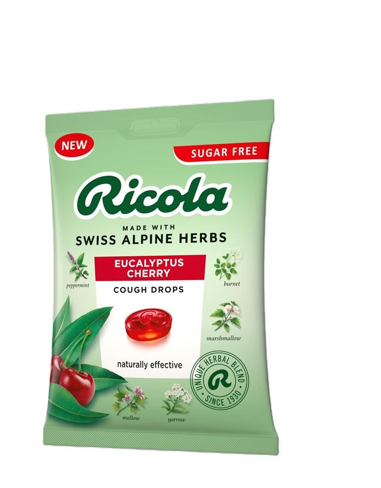 Ricola Eucalyptus Cherry Bag Sugar Free 70g
