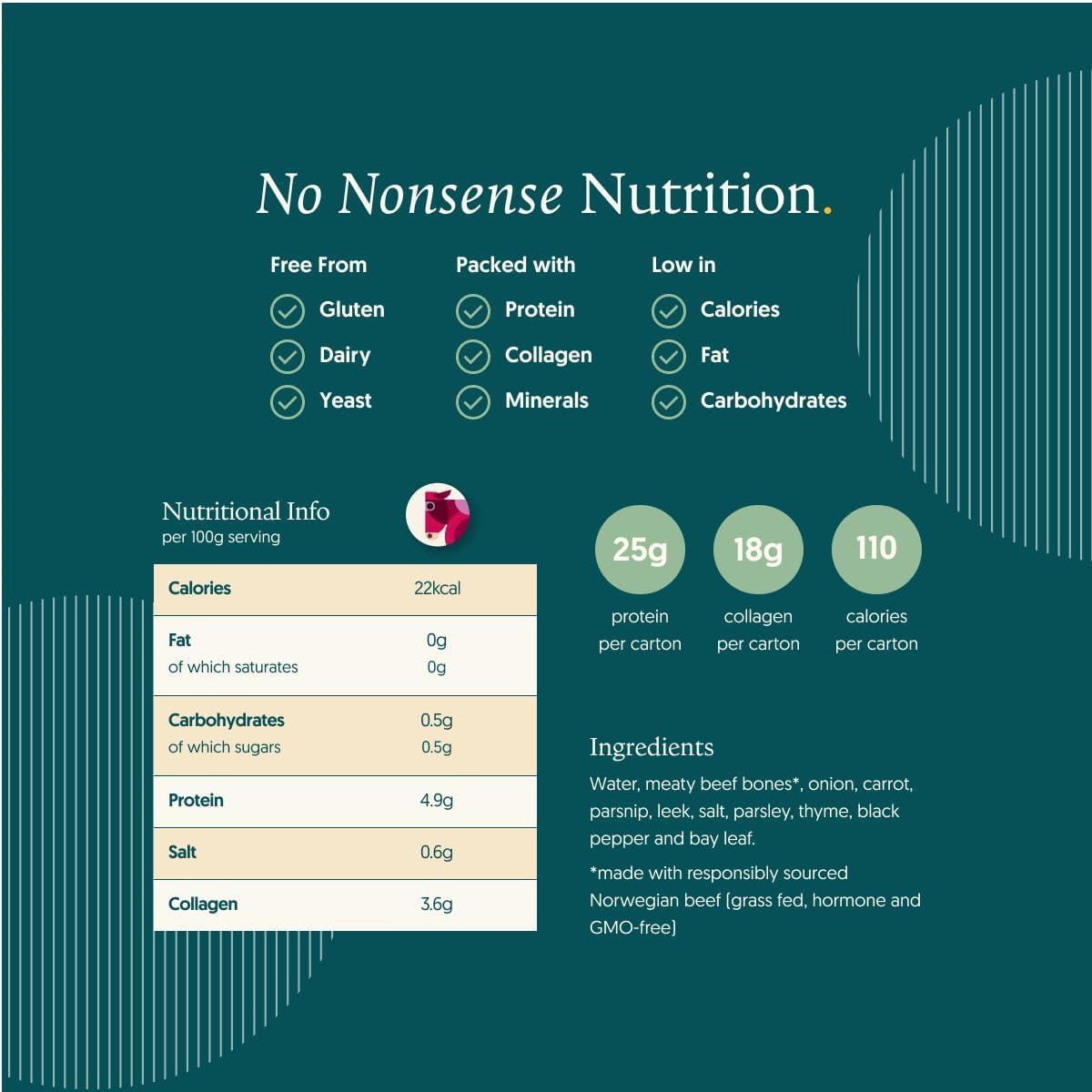 Take Stock Freja Beef Bone Broth 500ml - 6 Pack