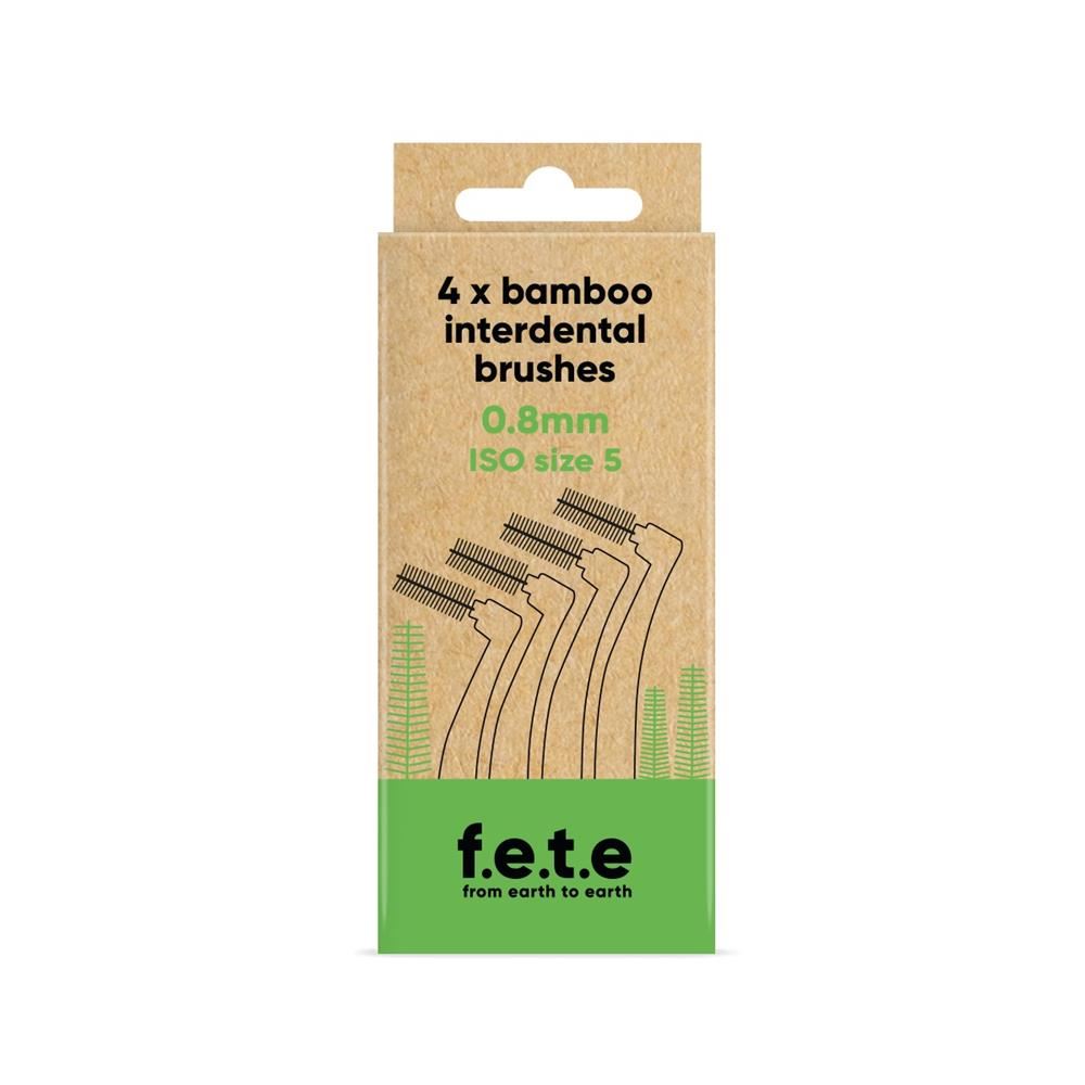 From Earth to Earth FETE Interdental Brushes ISO Size 5 Green 0.8mm
