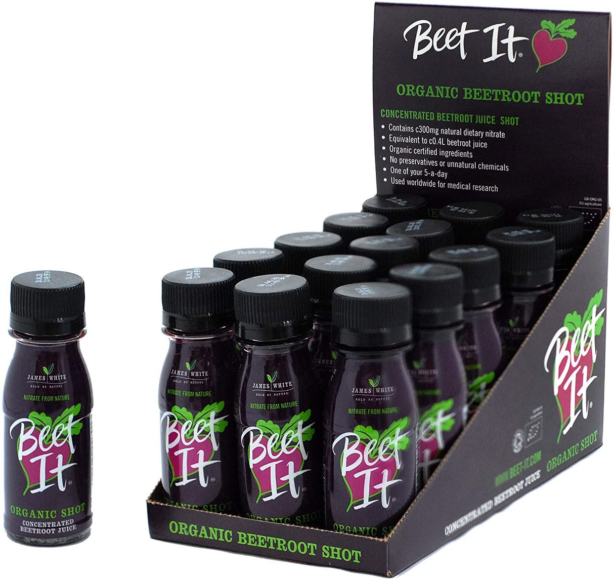 Beet It Organic: Concentrated Beetroot Shot Juice 70ml (Pack of 15 ...