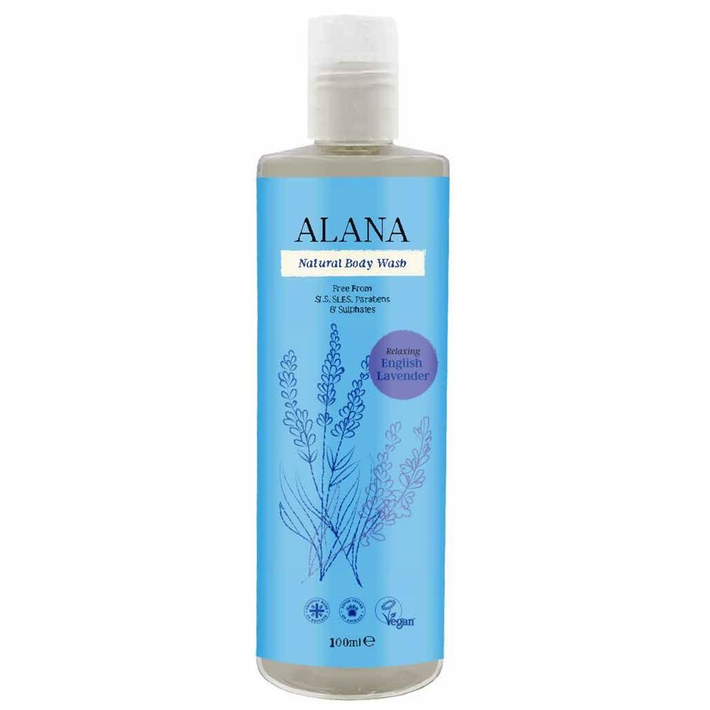 Alana Lavender Natural Body Wash 100ml Convenience/Travel Bottle