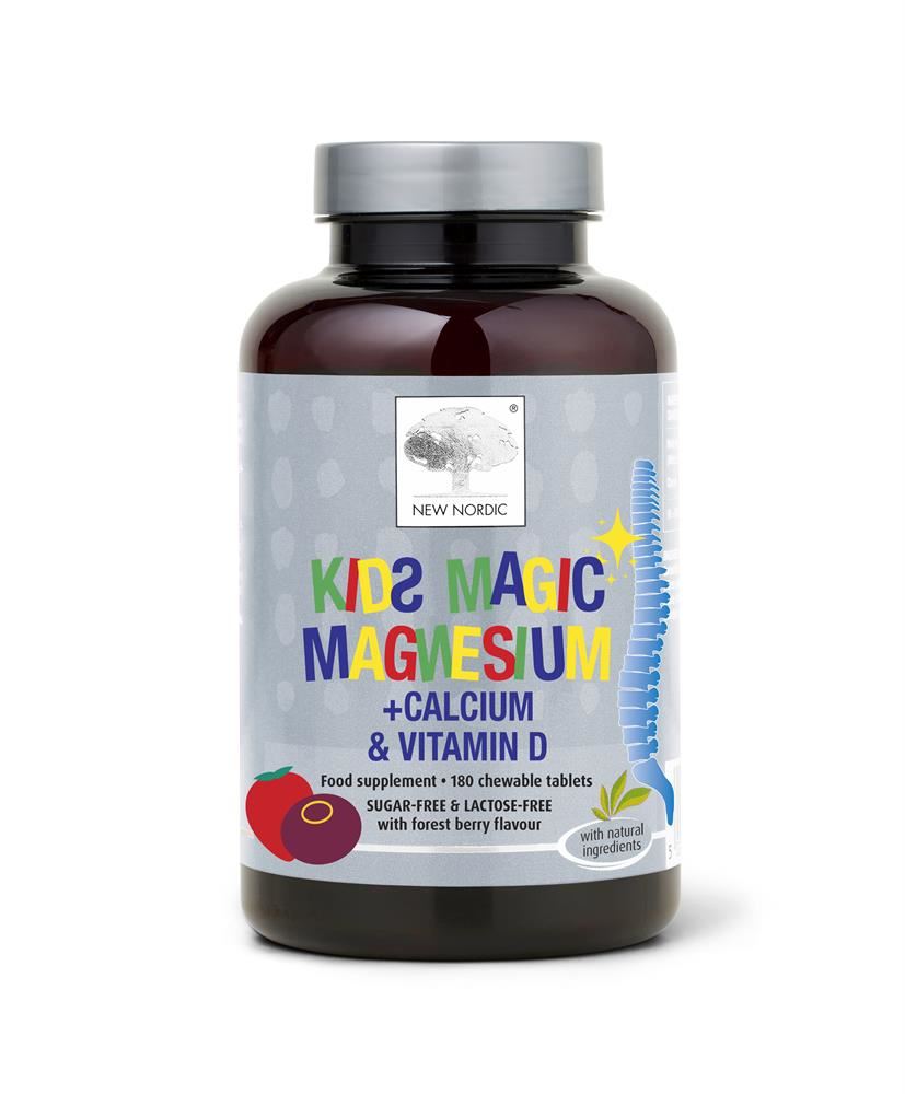 New Nordic Kids Magic Magnesium + Calcium & Vitamin D 180 tablets