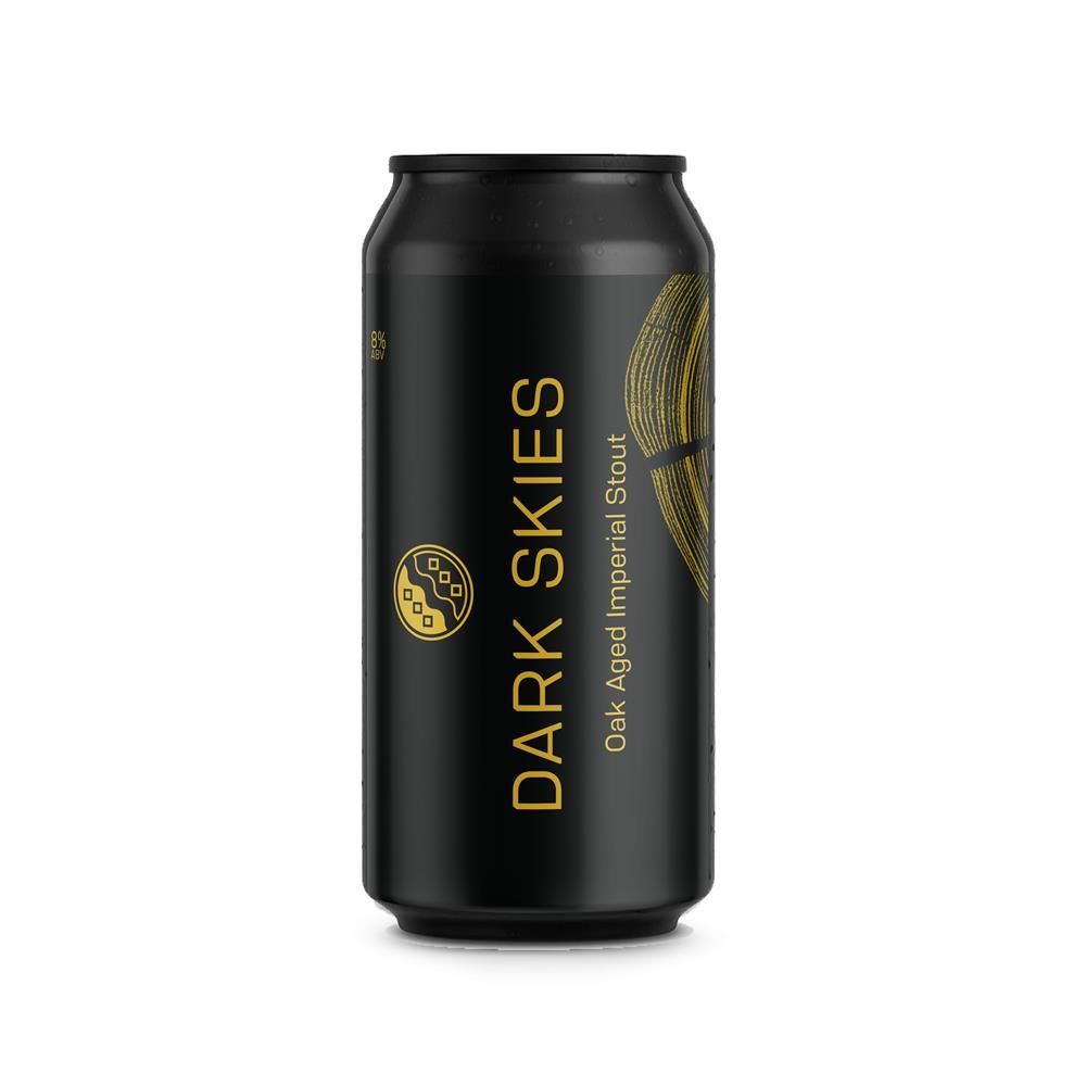Stroud Brewery Dark Skies Organic Barrel Aged Stout 8% 440ml - 2 Pack