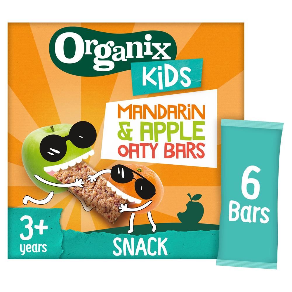 Organix KIDS Marvellous Mandarin & Apple Oaty Bars 6 x 23g