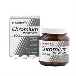 HealthAid Chromium Picolinate 200ug 60 Tablets