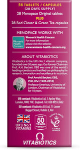 Vitabiotics Menopace Red Clover Dual Pack 56 Tablets