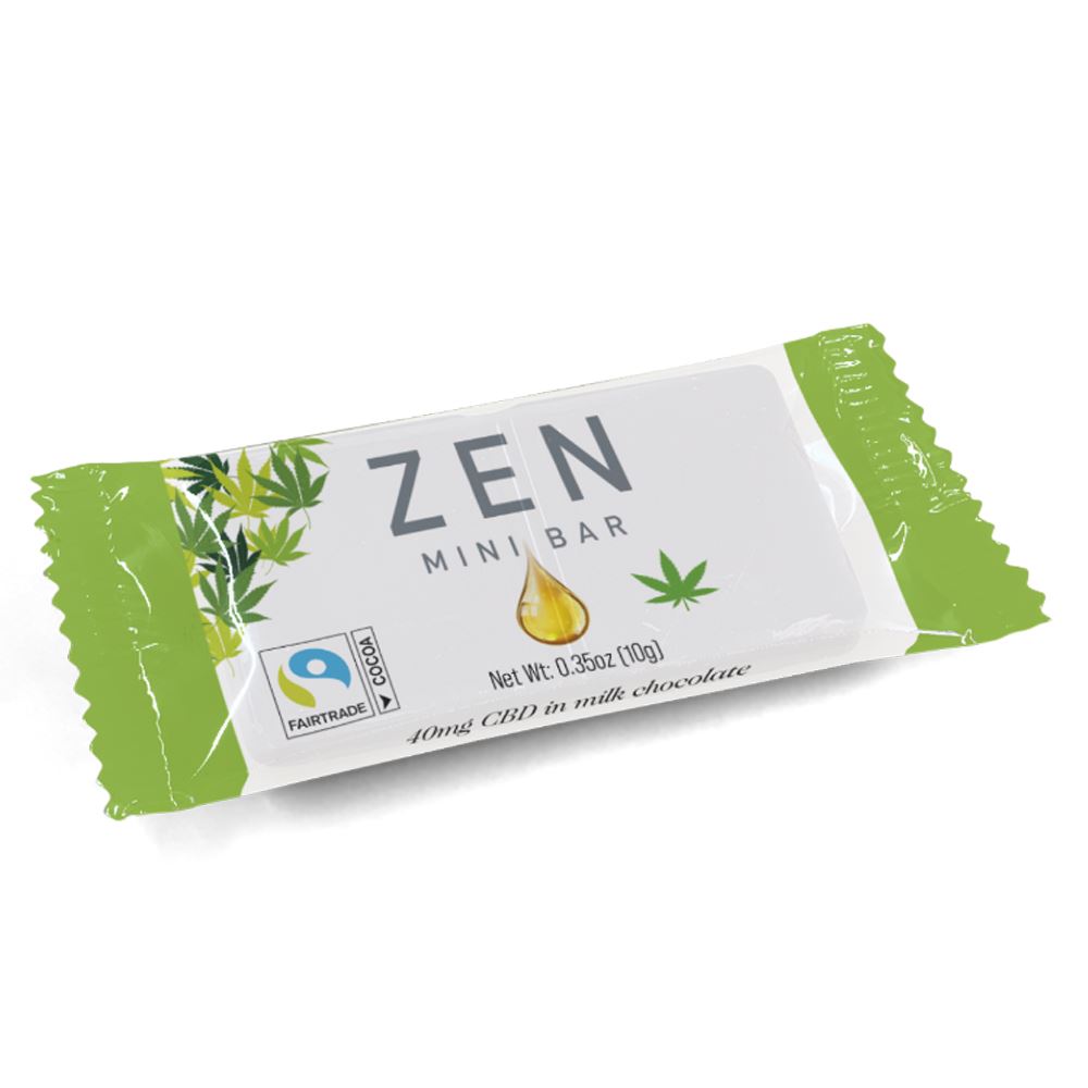 Zen CBD Milk Chocolate Mini Bar 10g / 40mg CBD