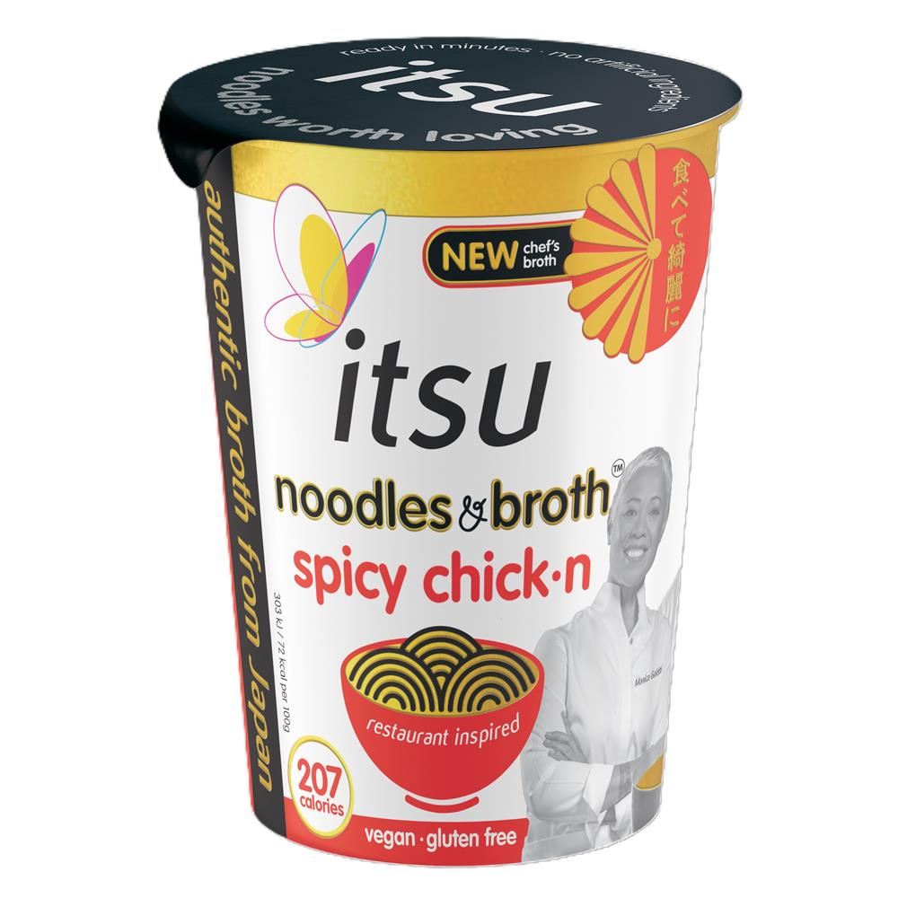 Itsu Spicy Chick'n Noodle Cup 64g - 2 Pack