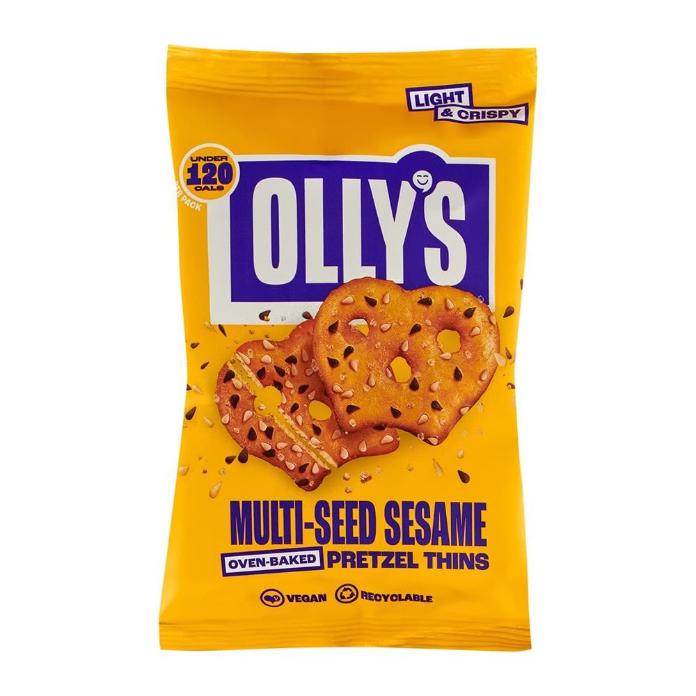 Ollys Multiseed Sesame Pretzel Thins 35g