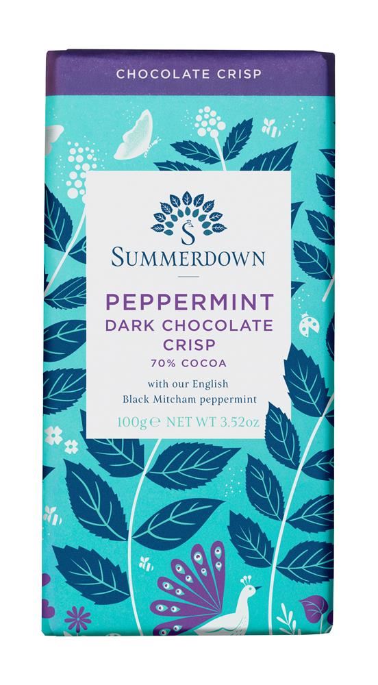 Summerdown Peppermint Dark Chocolate Crisp Bar 100g