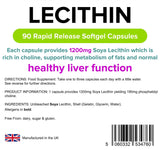 Lindens Lecithin 1200mg - 90 Capsules