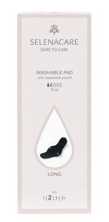 Selenacare Menstrual Pad Normal Black Size 2
