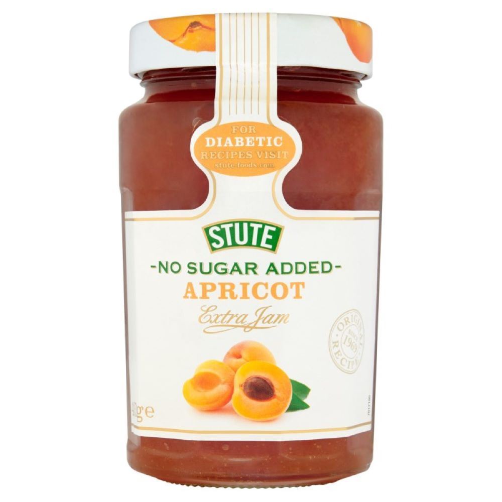 Stute No Added Sugar Apricot Jam 430g - 2 Pack