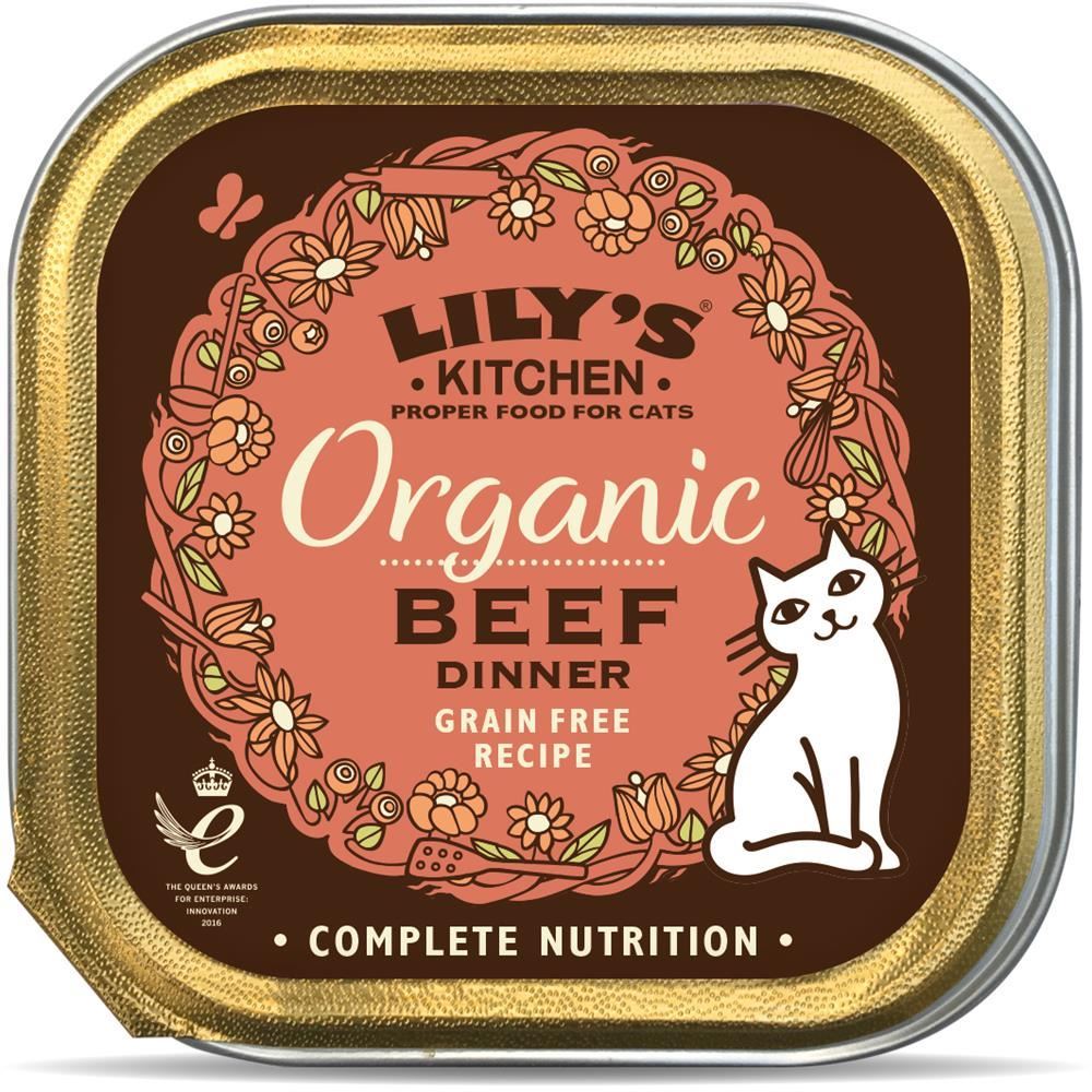 Lilys Kitchen Lily's Kitchen Organic Beef Dinner for Cats 85g - 19 Pack