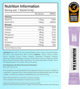 Humantra Electrolyte Powder Elderberry 20 Sachets - Hydration Drink Mix with 6 Electrolytes, Vegan, Sugar Free, Gluten Free