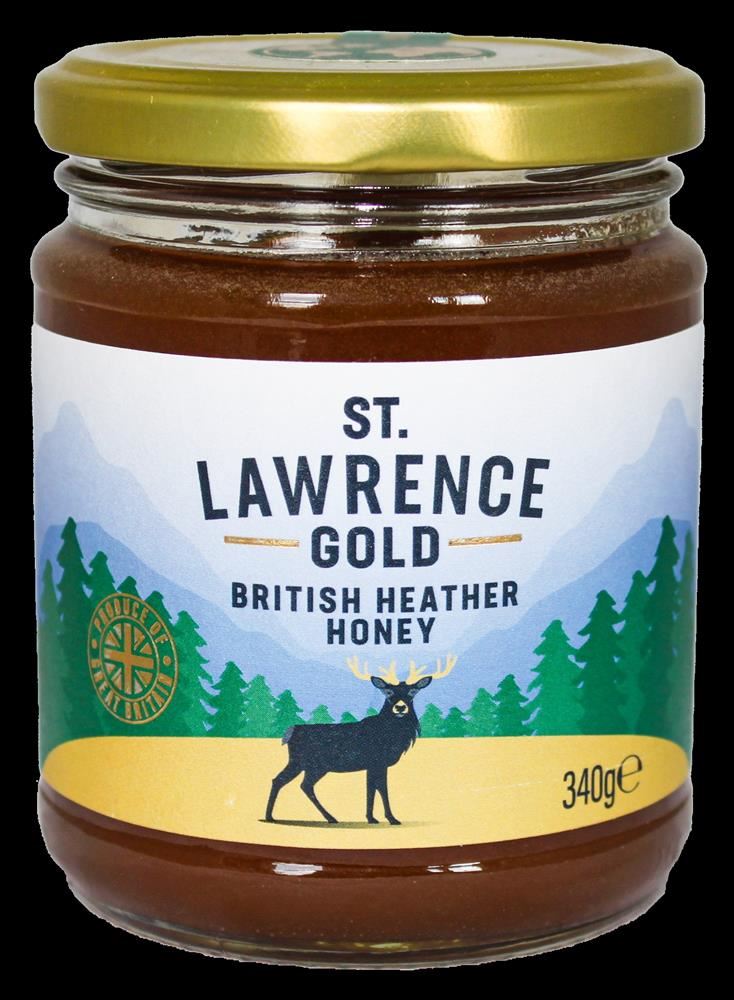 St Lawrence Gold British Heather Blossom Honey 340g
