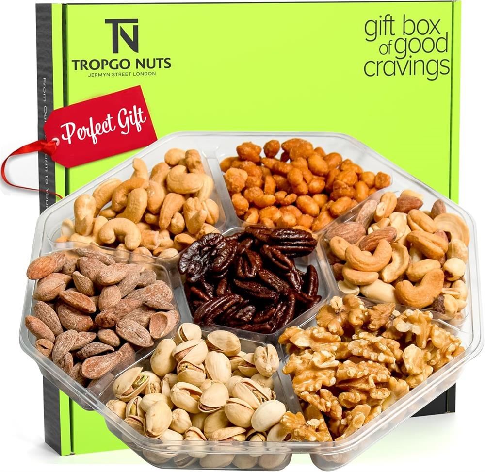 Tropgo Foods Tropgo Gift Box Nut Platter 550g