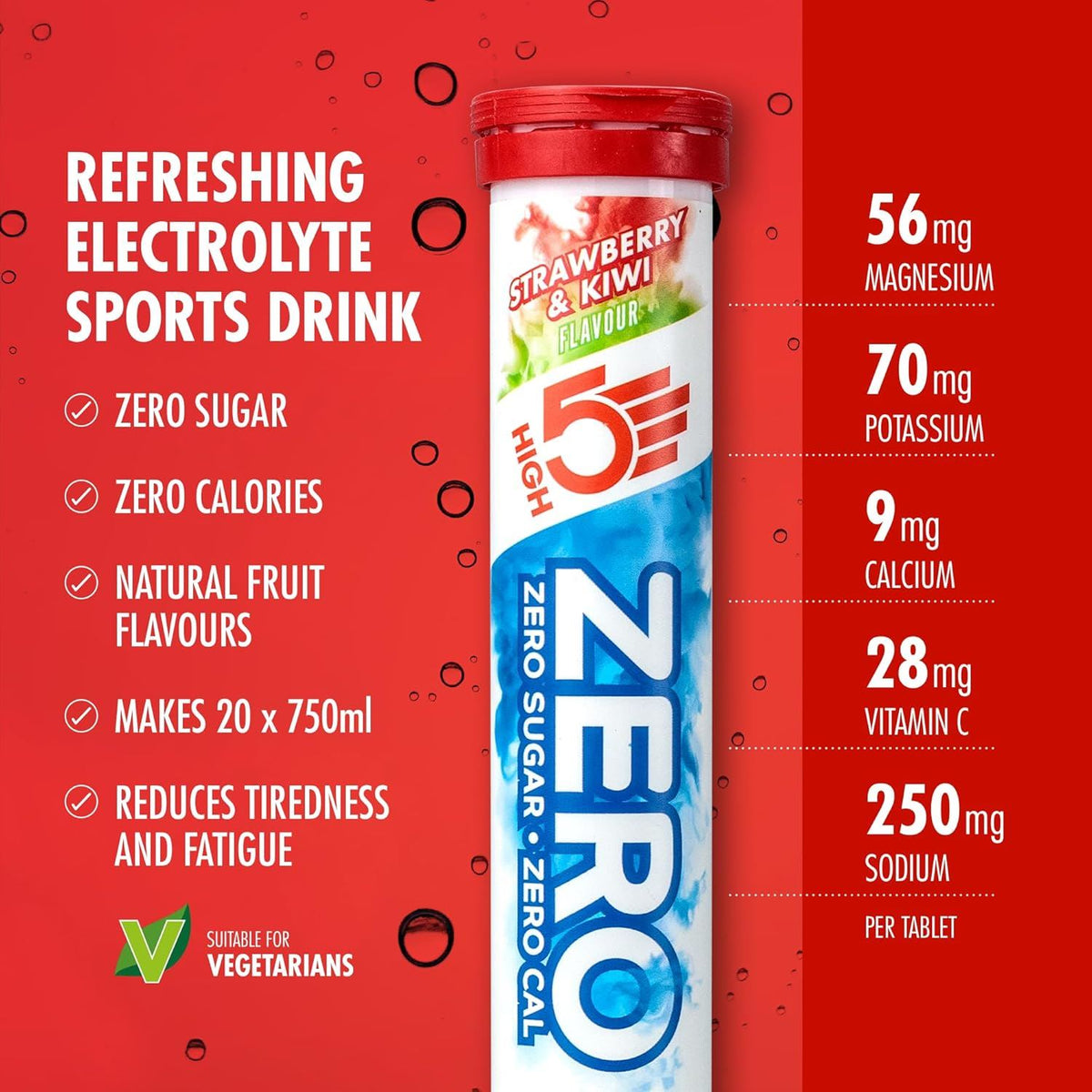 High R Function Drinks High 5 Zero Electrolyte Sports Hydration Drink - 20 Tablets- All Flavo ...
