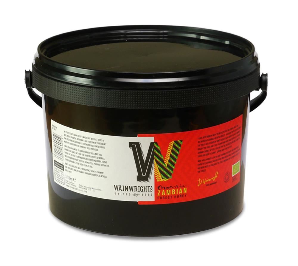 Wainwright's Organic Clear Forest Honey 3.18kg Tub
