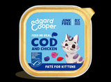 Edgard and Cooper Cat Wet Food - Kitten Pate - Cod & Chicken 85g