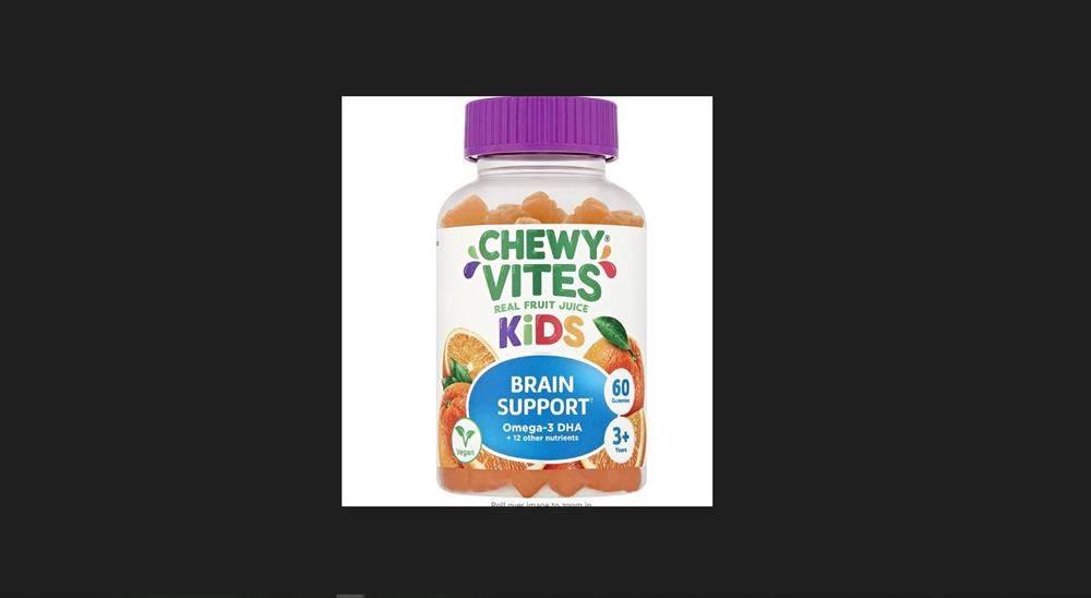 Chewy Vites Kids BRAIN SUPPORT Omega 3 + Multivit 30 Chews
