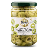 Biona Italian Sliced Green Olives in Brine Organic 280g
