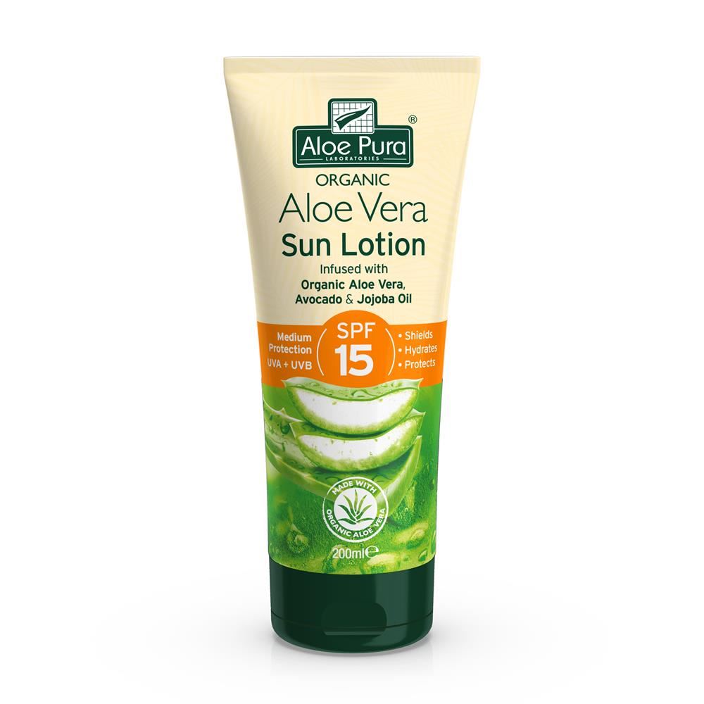 Aloe Pura Aloe Vera Sun Lotion SPF15 200ml