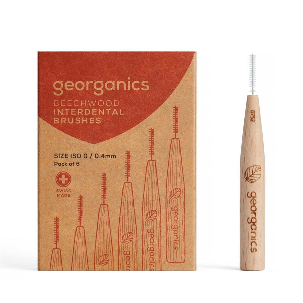 Georganics Beechwood Interdental Brush - 0.4mm