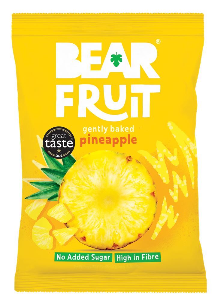 BEAR Fruit Gently Baked Pineapple 35g - 14 Pack