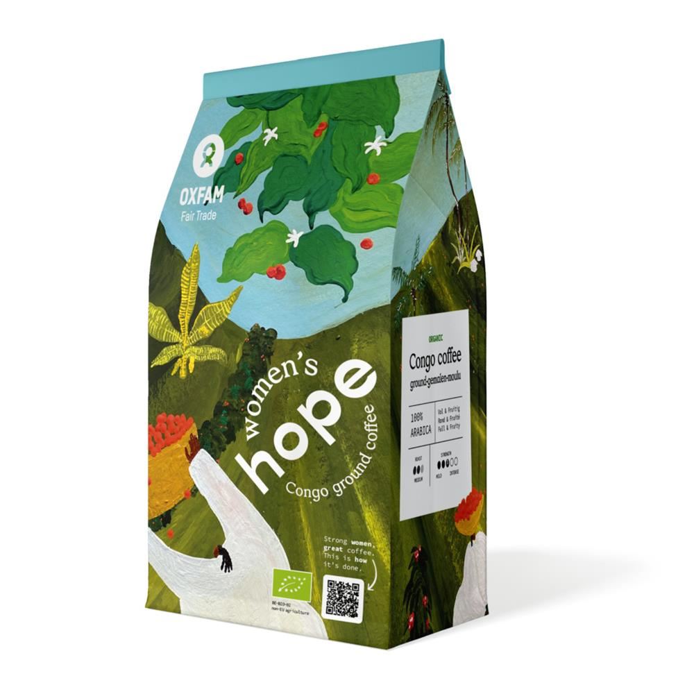 Oxfam Fair Trade ORGANIC Women's Hope Ground Coffee 250g
