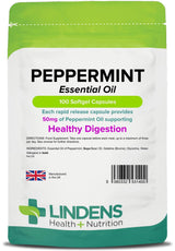 Lindens Peppermint Oil 50mg - 100 Capsules