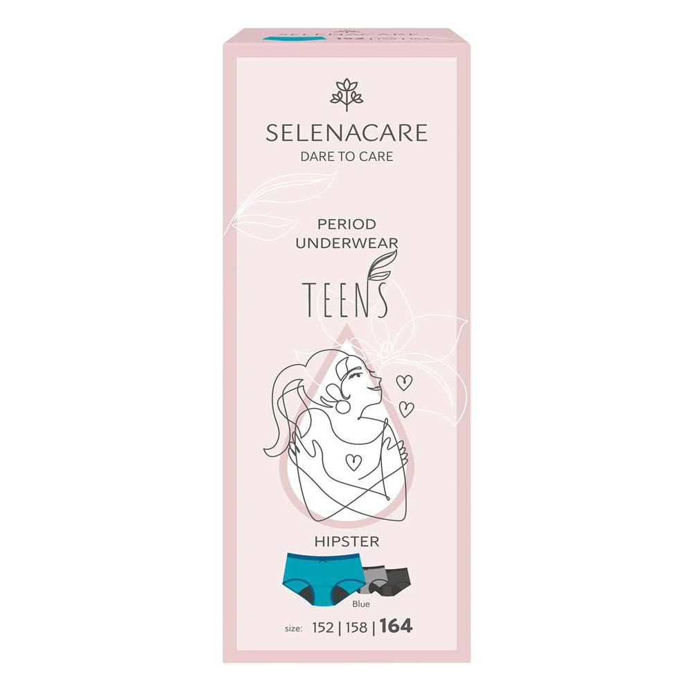 Selenacare TEENS period panties Hipster Blue Size 164