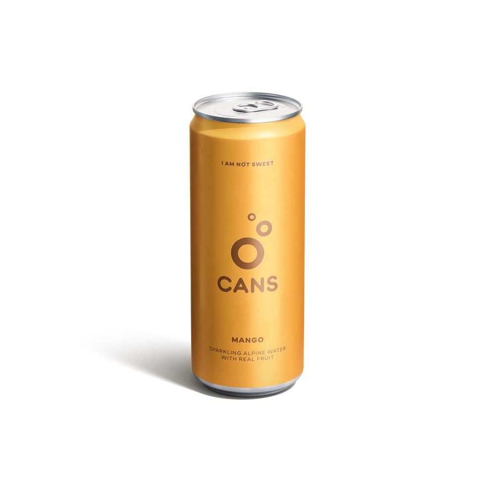 Cans Mango Infused Flavoured Sparkling Alpine Water 330ml - 6 Pack