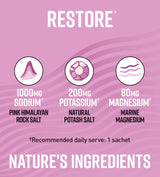 Hunter & Gather Restore Mixed Berries Electrolyte Sachets 30 x 5.8g per pack