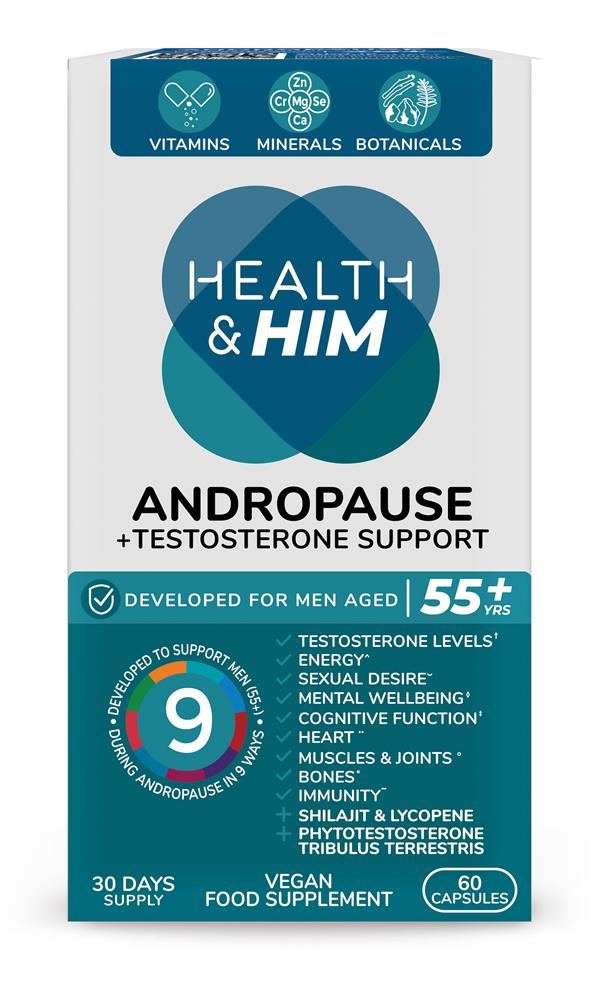 Health & Her Health & Him Andropause 55+ Multi-Nutrient Supplement 60 Capsules