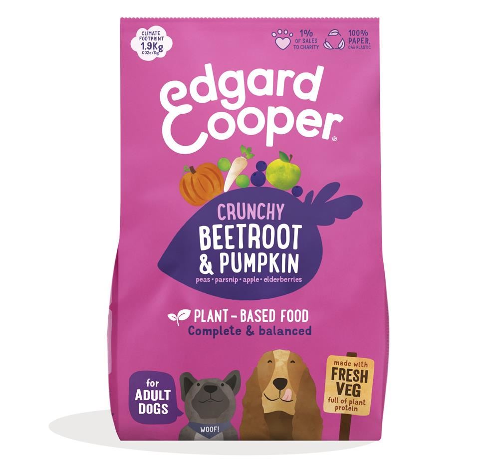Edgard & Cooper Plant-Based Dog Food Beetroot and Pumpkin 1kg