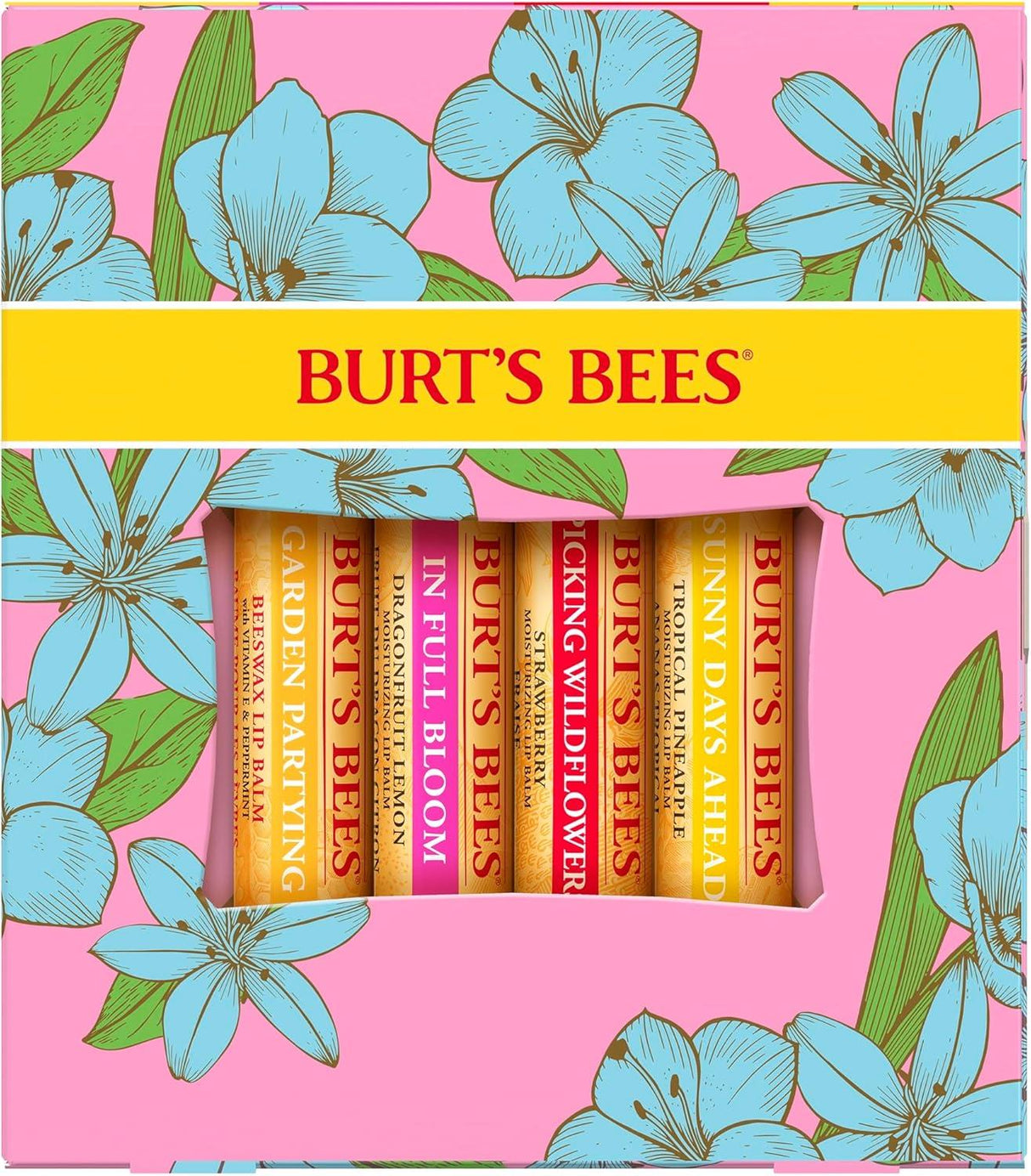 Burt's Bee In Full Bloom 4 Pack Lip Balm
